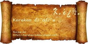 Kerekes Ádám névjegykártya